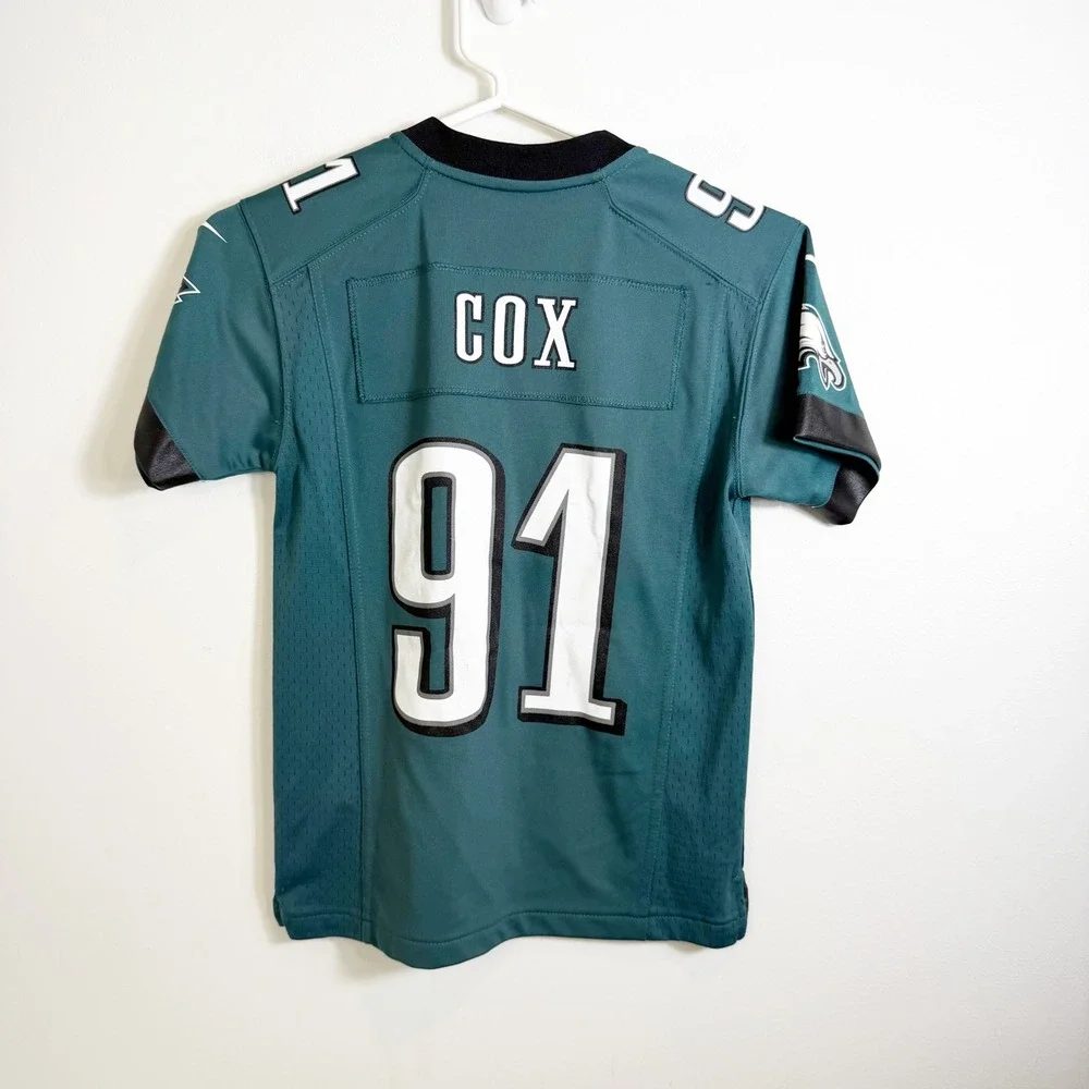 Nike Philadelphia Eagles Jersey Youth Small Green Fletcher Cox #91 NFL On Field